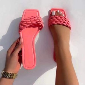 Pink rope sandals